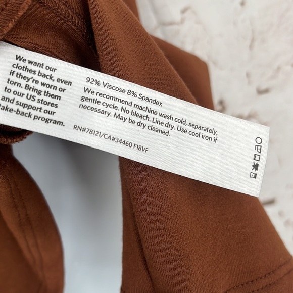 Eileen Fisher Scrunch Neck Top, Size M - Picture 6 of 6